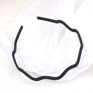 Internet Celebrity Pure Color Headband Hair Accessories South Korea Wave Hair Hoop Hair Tie Headband Minimalistic Headdress Adult Toothed Non Slip Female