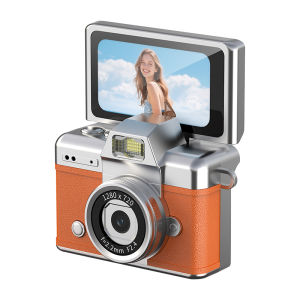 Camera Móc Khóa Ourlife Thumb 1.47 Inch Màn Hình Lật Máy Quay Phim Kỹ Thuật Số Mini Cổ Điển Với Đèn Flash Ghi Hình HD Camera CCD Nhỏ Gọn