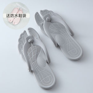 รองเท้าแตะพับได้พกพาสะดวกสำหรับเดินทาง รองเท้าแตะในห้องน้ำสำหรับผู้หญิง รองเท้าแตะกันลื่นสำหรับผู้ชาย รองเท้าแตะสำหรับน้ำ รองเท้าแตะสำหรับน้ำ