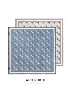 Double-Sided Color-Different Silk Scarf Medium Size Satin Silk Wrap for Men And Women Fashionable Winter Summer Autumn Scarf