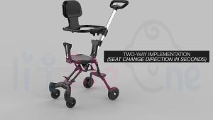 Little one 2-Way Facing Magic Stroller L2 Ultralight Foldable Adjustable Awning & Rotating Seat (CANOPY TYPE) L1/L2 (WITH BOX)