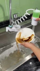 Vòi Rửa Bát Tăng Áp Tạo Bọt MIFAN - Tự Động Trộn Nước Rửa Chén Nồng Độ 0.2% - An Toàn Tiết Kiệm Nước Sục Khí Chống Bắn