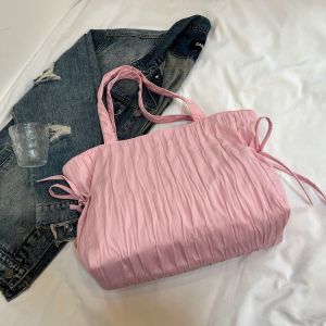 Túi Tote Dung Tích Lớn Đa Năng Thường Ngày Cho Nữ Túi Đeo Vai Dệt Dọc Phong Cách Nhật Bản Túi Đi Làm Đơn Giản Túi Tote Dệt Dọc