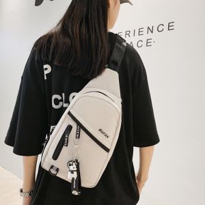 OUDENGPAI | Womens Large Capacity Canvas Crossbody Bag Casual Waterproof Outdoor Functional Style Single Shoulder Sling Backpack