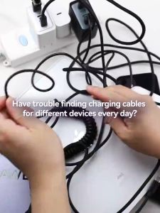 4 in 1 Charging Cable 240W Super Fast charger for Android Iphone 1.5m with Breathing light data charging cable quick data transfer for type-c ios Micro USB suitable for HUAWEI iPhone Xiaomi HONOR Applicable to multiple devices