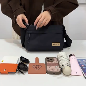 Large Capacity Sling Bag for Woman Multi Compartment Shoulder Crossbody Bag Waterproof Messenger Bag