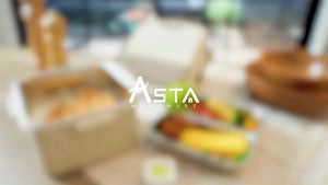 Asta Kotak Makan Set Lunch Box Double Layer 1300 Ml Stainless Steel 2 Susun Free Alat Sendok & Garpu