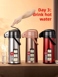 GIANXI | Large Capacity Insulated Water Bottle with Glass Inner Vessel
