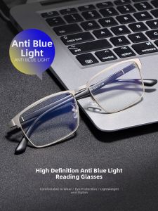 LUYING | Anti-Blue Light Anti-Radiation Clear Comfortable Ultra-Light Reading Glasses for Men