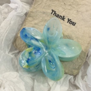 Kẹp Tóc Nửa Đuôi Cá Đuôi Ngựa Họa Tiết Hoa Trứng Phong Cách Hàn Quốc Thời Trang Phụ Kiện Tóc Nữ Kẹp Tóc Sau Đầu Cao Cấp