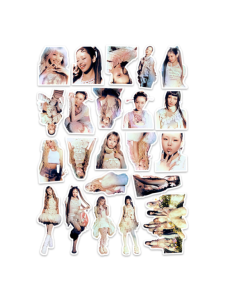 XG Single IS THIS LOVE Waterproof Phone Stickers Cartoon Anime Decals Protection Patches for Mobile Phones