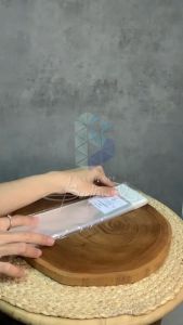 Plastik Display Tebal 6x20 cm 40 Mic - Plastik Gantung untuk Kemasan Aksesoris & Snack