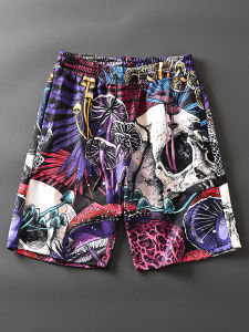 Export Orders to North America Export Classy Fashion Casual Printing Easiest for Match Mens and Womens Breathable Plaid Shorts Fifth Pants Fashion