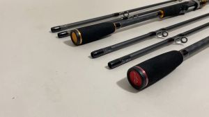 คันตีเหยื่อ 2 ปลาย คันสปิ๋ว Ashino Tostone กราไฟท์ 24 บริเวณ หุ้น ปลอม ถูกเสริมกัน