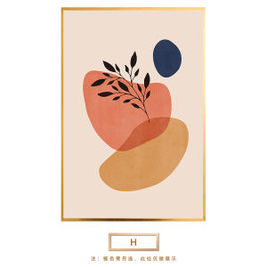 งานฝีมือโมลานดี้ขนาดเล็ก ภาพวาดตกแต่งห้องนั่งเล่นและร้านอาหาร สไตล์เรียบง่าย ศิลปะไม่ซ้ำใคร พืชเขียว สไตล์โมเดิร์น ภาพวาดฝาผนัง