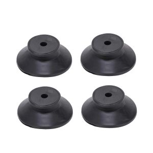 4 Miếng Đệm Cao Su Đen Máy Nén Khí Thay Thế Miếng Lót Chân 44X20 Mm Cách Ly Rung Cho Máy Không Dầu Độ Dày 6 Mm