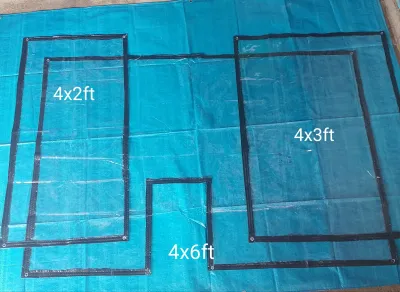 G#14 TRAPAL tricycle Transparent 1SET (4x6ft 4x3ft and 4x2ft) kolong side car cover duty waterproof motor cover tamang kapal