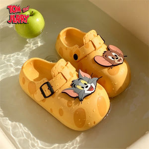 XIXITIAO | Cute Thick-soled Peep Toe Cartoon Character Slip-on Sandals