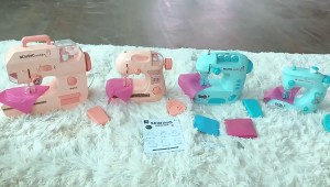 ⭐️【Local warehouse+COD】⭐Kids Electric Sewing Machine with LED Light - Educational DIY Craft Toy for Girls Pretend Play Set Safe & Fun Gift for Ages 6-12 Home Sewing Kit for Beginners