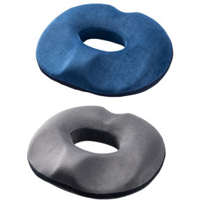 COD [Free Shipping] Donut Seat Cushion Orthopedic Design Ergonomic Memory Foam for Tailbone Pain