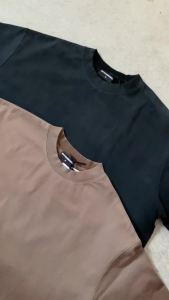 Nhập LAZFASHION88 giảm 20% đơn 149k - Áo Thun Wash DAPPERANDMORE Washed Boxy Mài Sờn 100% Cotton 300GSM - Brown - Áo Thun Boxy