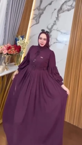 COD Khalisa Dress Ceruty Babydoll apk Payet Dress Dewasa Terbaru Maxi Kondangan Gamis Lebaran Wanita