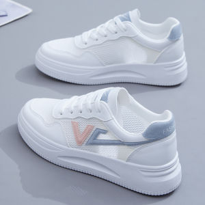 Womens Breathable Sports Shoes Cross Buckle Low Cut round Toe Glue Stick Process Rubber Outsole Spring Autumn Fashion