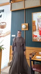 GAMIS ABAYA AISYA DRESS Gamis Wanita JUMBO Model Terbaru Bahan Crinkle Airflow Premium / Gamis Wanita Dewasa Polos