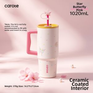 CAROTE | Thermos Insulated Cup with Ceramic Coating Large Capacity