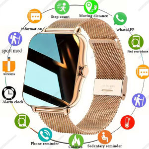 New Bluetooth Smart Watch 1.83 Inch HD Display Answer Make Call Message Preview Sport Modes DIY Dial Weather Forecast Men Women