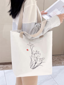 Large Capacity Canvas Shoulder Bag for Women New 2025 Handheld Sturdy School Class Commuting Tote Bag Soft Foldable Zipper Closure