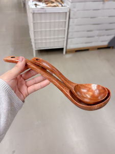 Large Size Non-Stick Pan Wooden Soup Spoon Long Handle Soup Kitchen Utensil Wooden Spoons for Home Use Washable in Hot Pot