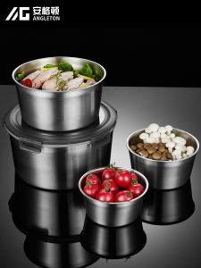 Crisper 316 Stainless Steel Food Grade Lunch Box Refrigerator Sealed Bowl Household Fruit Box Lunch Box Storage Box