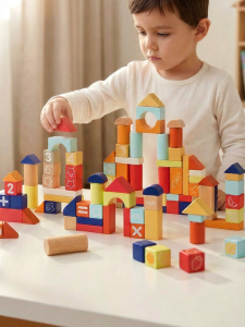 KUB | Large Particle Wooden Building Blocks Toddler