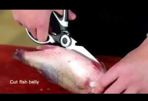 Gunting Dapur Serbaguna Pemotong Sayur Buah Daging Pembuka Tutup Botol Kitchen Scissors Multifungsi