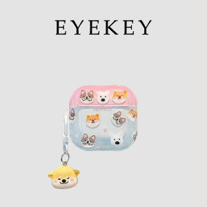 เคสป้องกัน AirPods4 Pro3 Silicone ลายสุนัขการ์ตูนน่ารัก Eyekey สำหรับ AirPods รุ่น 1/2/3 สาย Bluetooth ไร้สาย คุณภาพสูง ทนทาน
