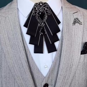 Dasi Temperamen Retro Versi Korea Dari Inggris Pria Pakaian Formal Pernikahan Dasi Bunga Pengantin Pria Pria Terbaik Pebowtie