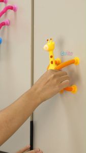 Colorful Giraffe Variety Shape Telescopic Suction Cup Toys Pop Decompression Toys for Kids