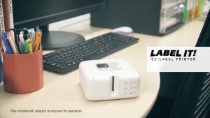 Genuine Casio XR-12 12mm EZ-Label Printer Tape Cartridge/Iron On Fabric Tape Black On White