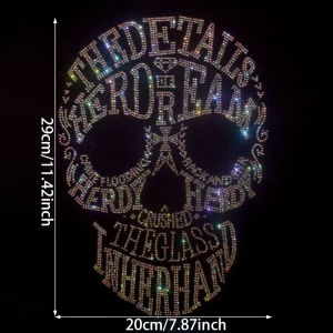 Shiny rhinestone skull fashion large cloth paste hot diamond Sequin DIY clothes T-shirt decorative patch clothing accessories