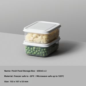 Ankou | Transparent Compartmentalized Storage Freezer Use Sealing Freshness Box