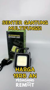 Lampu Senter Camping Kecil Mini Emergency LED Portable COB Rechargeable Keychain Light USB Type C