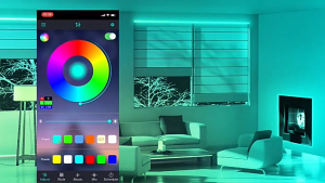 MeeGoo Smart LED Light Strip RGB Energy Saving Ambient Light Bluetooth control DIY Colors Music Sync LED Christmas Decorative Light Safety