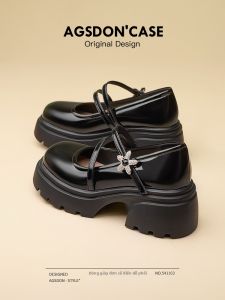 Agsdon | Spring/Summer Thick Heel High French Retro Ladies Shoes
