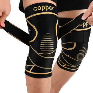 2PC Nẹp Đầu Gối Bằng Đồng Có Dây Đeo Để Giảm Đau Đầu Gối Hỗ Trợ Cho Nam Nữ Giảm Đau Khớp Khi Làm Việc Chạy Bộ Cử Tạ