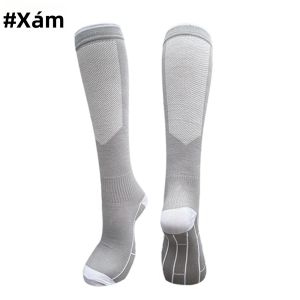 1 Đôi Tất Nén Có Độ Nén 20-30mmHg Dành Cho Chạy Bộ & Phục Hồi Hiệu Suất Thể Thao Thích Hợp Cho Nam & Nữ Trên 13 Tuổi