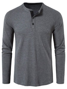 Áo Thun Nam Dài Tay Thường Ngày Có Khâu Nối Thoải Mái Thoáng Khí Mùa Hè 2025 Phiên Bản Rộng Rãi Chất Liệu Khác