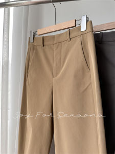 High Waist Pure Color Balloon Pants Womens Casual Trousers Breathable Flared Leggings Straight Cut Long Pants Commute Style