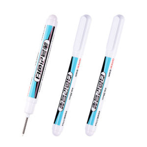 【Ready Stock】5pcs 0.7/1.0/2.5mm White Marker Pen Oily Waterproof Gel Pens DIY Graffiti Sketching Markers Stationery Writing School Supplies