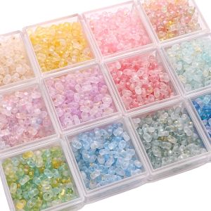 220pcs 4x6mm Acrylic chấm vàng đầy màu sắc đậu phộng hạt charm hạt cho làm đồ trang sức vòng tay Tự Làm Vòng Cổ phụ kiện hoa tai